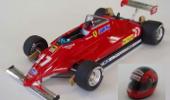 フェラーリ126C2 1982 サンマリノGP 1/8スケールヘルメット付き