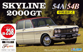1/24 ID258 スカイライン 2000GT 54A/54B 60周年記念プレート付き