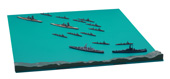 1/3000 軍艦12 第三次ソロモン海戦セット(比叡/霧島/サウスダコタ/ワシントン/水偵付き)