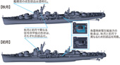 1/700 艦NX16 日本海軍秋月型駆逐艦 秋月/初月 昭和19年/捷一号作戦
