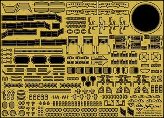 1/200 装備品1EX-1 戦艦大和 九四式46センチ3連装主砲塔(1基 1/200 装備品1EX-1 戦艦大和 九四式46センチ3連装主砲塔(1基