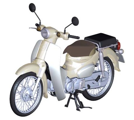 1/12 NX1EX-1 ホンダ スーパーカブ110 (バージンベージュ)