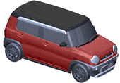 1/24 車NX11 スズキ ハスラー (G/フェニックスレッドパール)