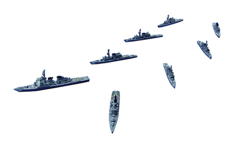 1/3000 軍艦37 海上自衛隊第４護衛隊群（1998年） 
