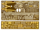 1/700 特5EX-101 日本海軍超弩級戦艦 武蔵用エッチングパーツ(w/2ピース25ミリ機銃)