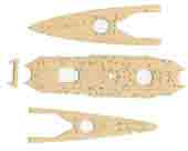1/700 特46EX-102 日本海軍巡洋戦艦 天城用 木甲板シール(w/艦名プレート)