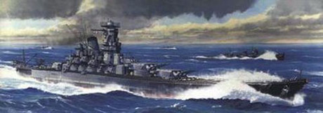 1/700 特5EX-1 日本海軍戦艦 武蔵 レイテ沖海戦時 特別仕様（木甲板シール・金属砲身付き） 