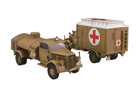 1/72 ML4 ドイツ軍 3tトラック(箱型救護車/燃料給油車) 