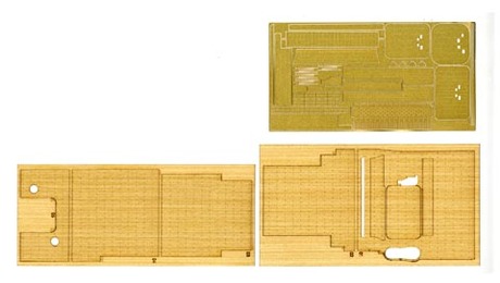 1/350 艦船11EX-2 日本海軍航空母艦 加賀 木甲板シール(艦名プレート付属) 