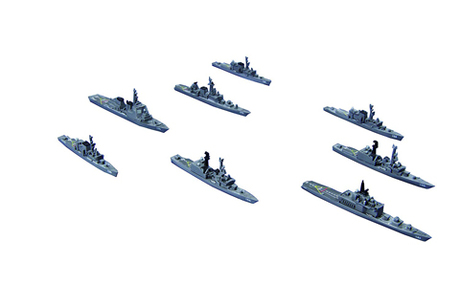 1/3000 軍艦36 海上自衛隊第３護衛隊群（1998年） 