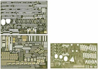 1/350 艦船2EX-101 日本海軍戦艦 榛名用 エッチングパーツ(w/艦