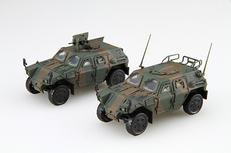 1/72 ML18EX-1 陸上自衛隊 軽装甲機動車（中隊長車/機関銃搭載車）各1両入り 特別仕様 (発射発煙弾付き/小隊長車） 