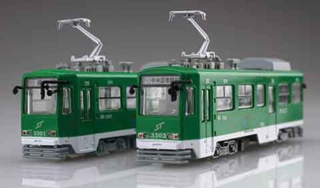 1/150 雪ミク電車2022バージョン（標準色用3300形付き）2両セット 