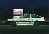 1/24 峠3 トヨタ ハチロクトレノAE86