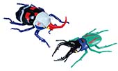 自由研究251 マジンガーZ VS デビルマン編 カブトムシ マジンガーZ ver. VS クワガタムシ デビルマン ver.