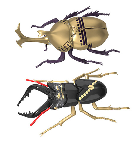 自由研究255 武将編 カブトムシ 徳川家康/クワガタムシ 本多忠勝 仕様 