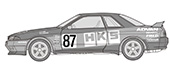 1/24 ID304 HKS SKYLINE(スカイライン GT-R [BNR32 Gr.A仕様] 1992)