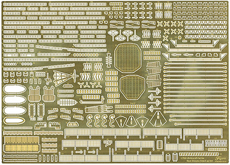 1/700 GUP136 艦NEXT 日本海軍航空母艦 信濃 純正エッチングパーツ 