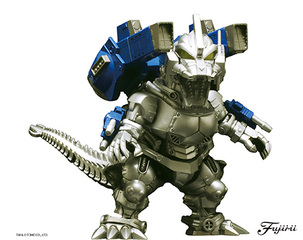 ゴジラ2004 (全高22㎝) / 三式機龍 限定品 (全高24㎝) タグ付き