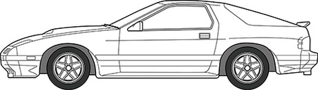 1/24 HC7 サバンナ RX-7 FC3S後期型(ハイソカーバージョン) 