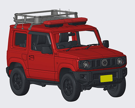 1/24 ID185 スズキ ジムニー JB64（消防広報車/志太北広報1） 