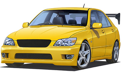 1/24 ID335 アルテッツァ RS200(GT・Wウィング付き)｜1/24