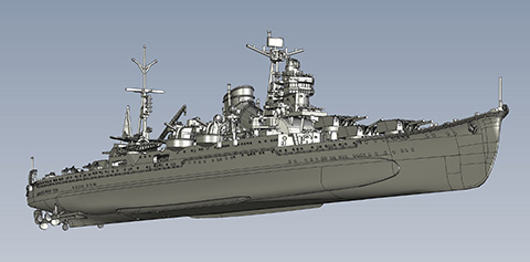 1/700 FH55 日本海軍重巡洋艦 伊吹｜1/700 帝国海軍シリーズの通販なら