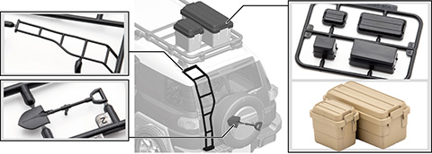 FUJIMI  27個セット 1/24 車NEXT27EX-1 トヨタFJクルーザー(ホワイト/2011)（特別仕様