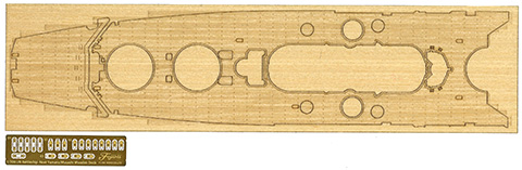 1/700 艦NEXT12EX-101 日本海軍戦艦 武蔵 (改装前) 純正木甲板シール(w