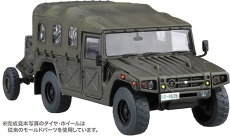 1/72 ML20EX-2 陸上自衛隊 重迫牽引車/120ミリ迫撃砲RT(2両/2門入り) 特別仕様(リアルモールドタイヤ付き) 