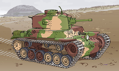 TM4EX-2 ちび丸 九七式中戦車 チハ 新砲塔/後期車台 特別仕様