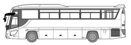 1/32 BUS101 いすゞガーラ スーパーハイデッカー 「リラックマとおでかけ ごゆるりはとバスツアー」バージョン 