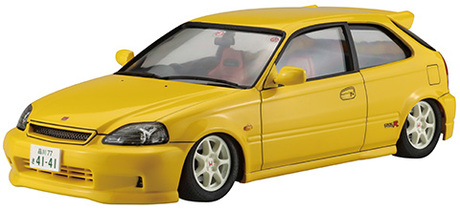 1/24 峠11EX-1 ホンダ シビック(EK9)タイプR後期型 特別仕様(カーボンボンネットデカール付き) 