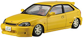 1/24 峠11EX-1 ホンダ シビック(EK9)タイプR後期型 特別仕様(カーボンボンネットデカール付き)