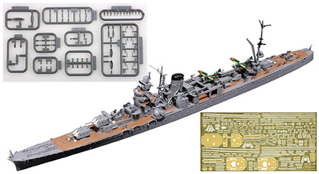 1/700 特108EX-2 日本海軍軽巡洋艦 矢矧(昭和20年/昭和19年) 特別仕様(エッチングパーツ付き) 